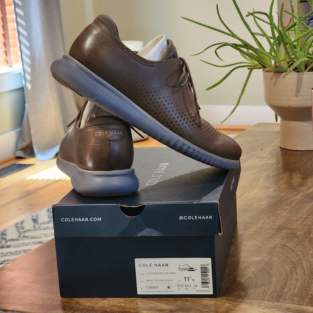 Cole Haan Men's 2 Zerogrand LSR Wing Morel/Folkstn Gry